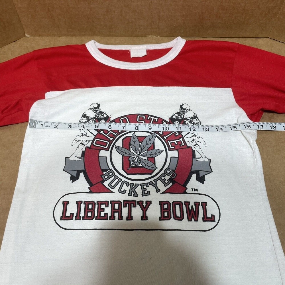 Vintage Ohio State Buckeyes Liberty Bowl T-Shirt, Medium, Red/White, Graphic - Picture 9 of 11